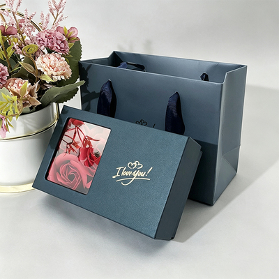 FR-Z01/Rose Flower Jewelry Gift box packaging with shopping bags