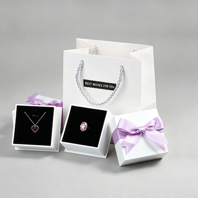 FR-Z09/ No MOQ Ring Pendant Bangle Bracelet Box Jewelry Packaging Luxury Customized Logo Jewelry Boxes